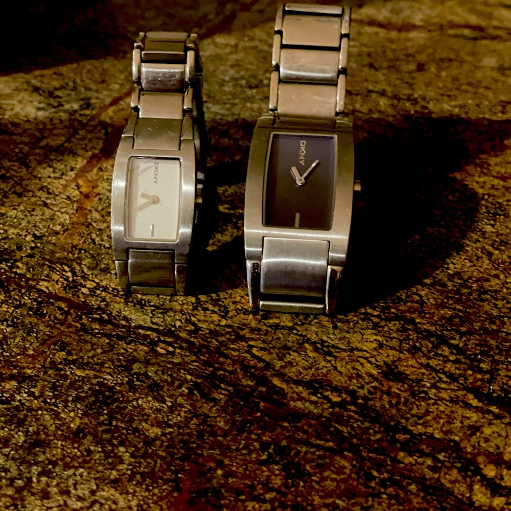 Matching woman and man DKNY watch